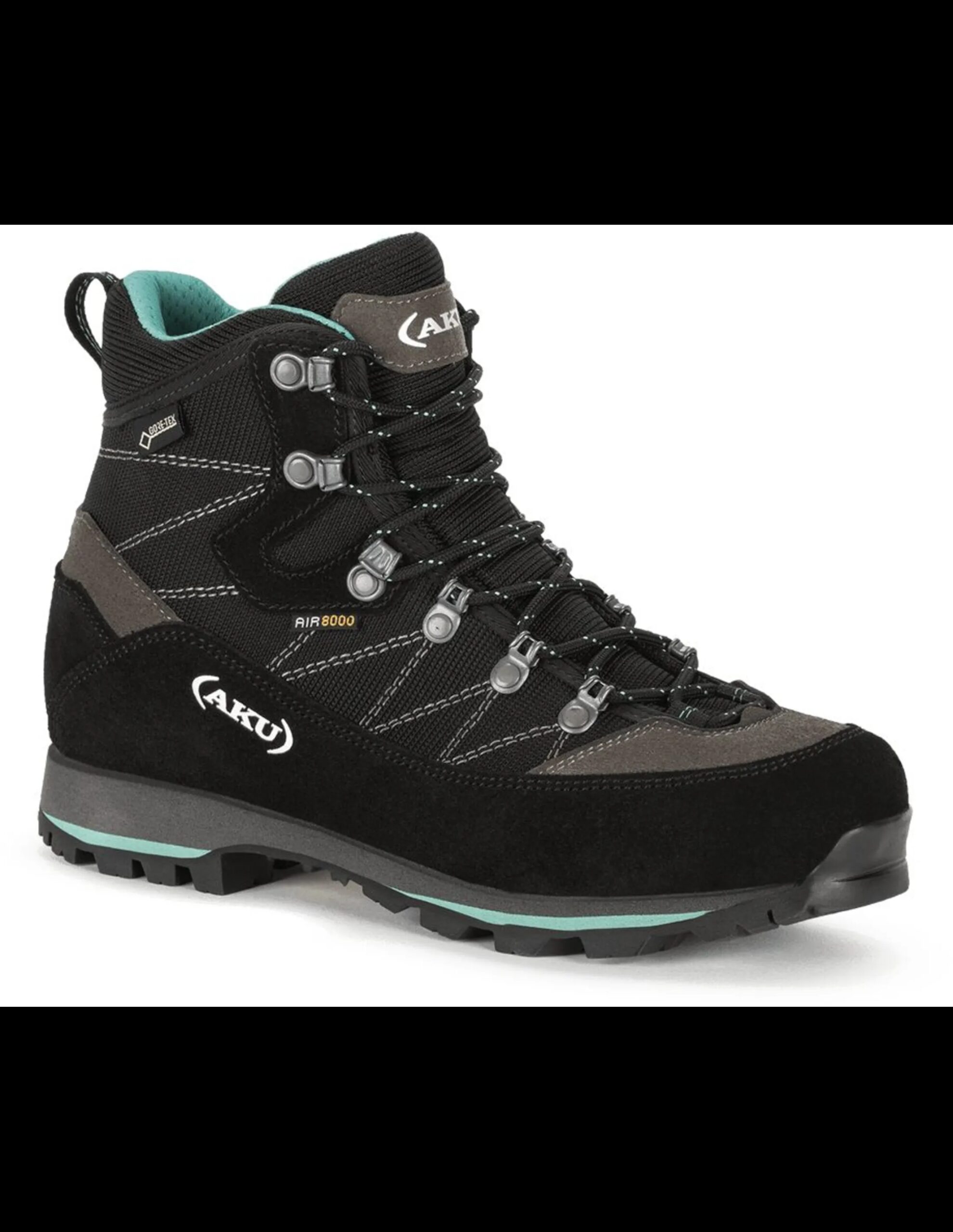 AKU Trekker Lite III GTX Wide Hiking Dames (Maat – 8, Kleur – Black/Mint)