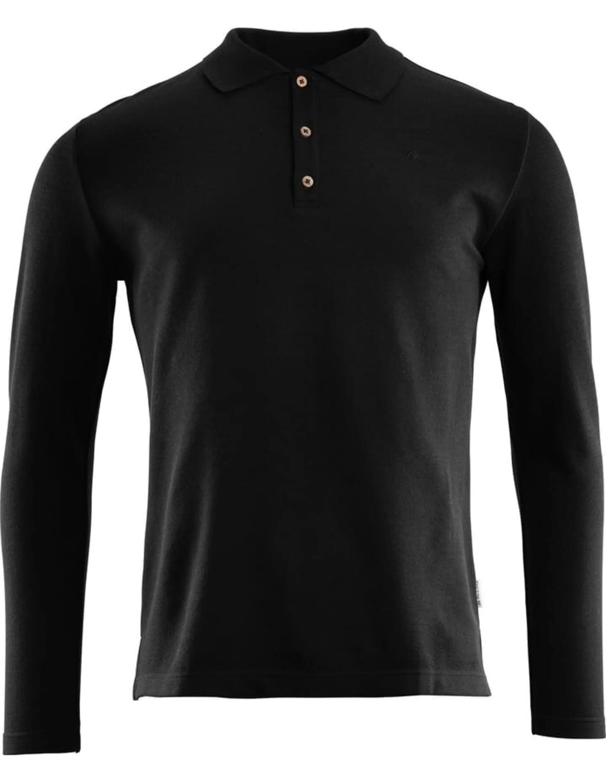 Aclima LeisureWoo Pique Shirt Long Sleeve Men’s (Maat – M, Kleur – Jet Black)
