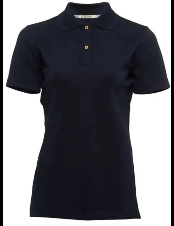 Aclima LeisureWool Pique Poloshirt Dames (Maat - M, Kleur - Navy Blazer)