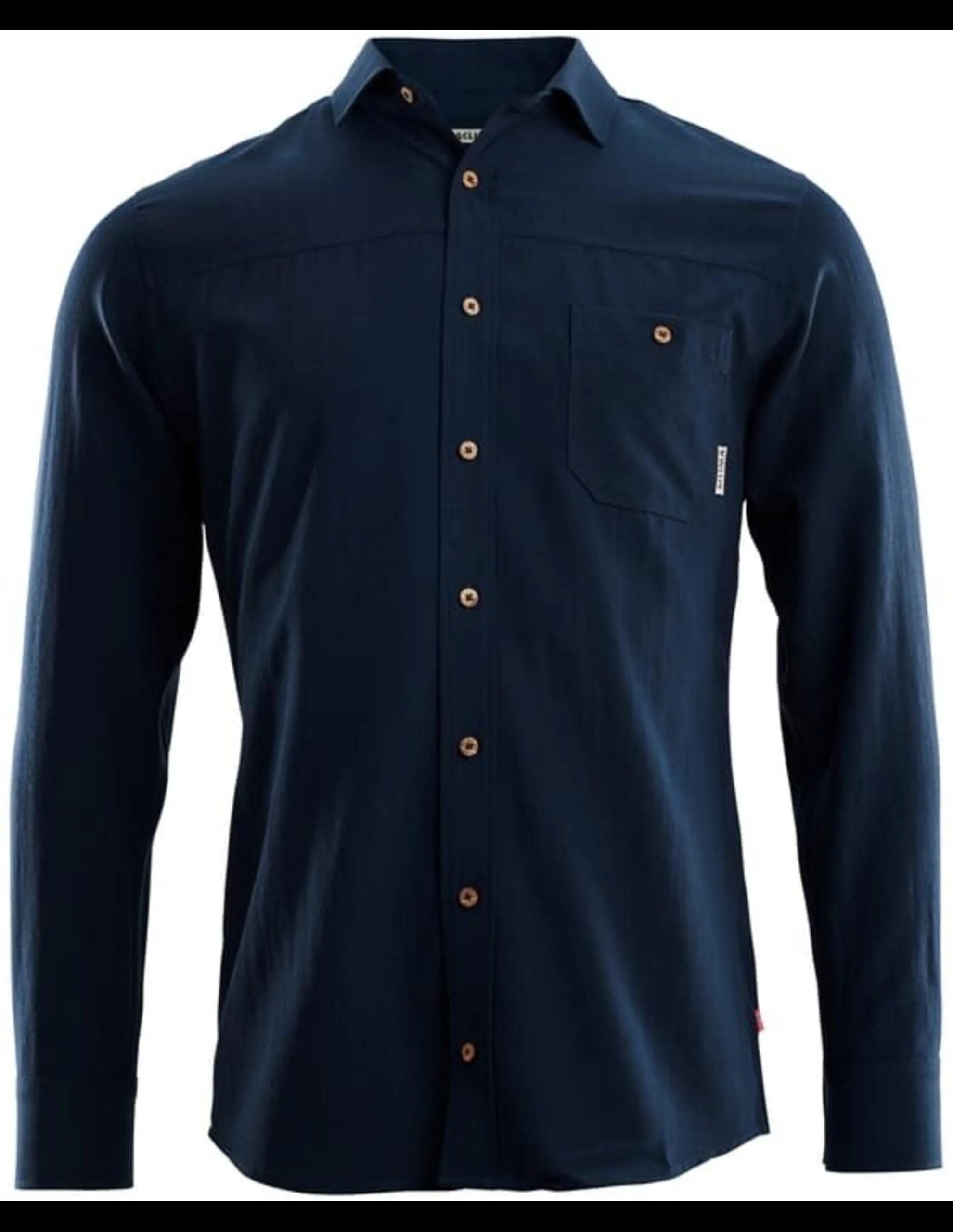 Aclima LeisureWool Woven Shirt Heren (Maat – L, Kleur – Navy Blazer)