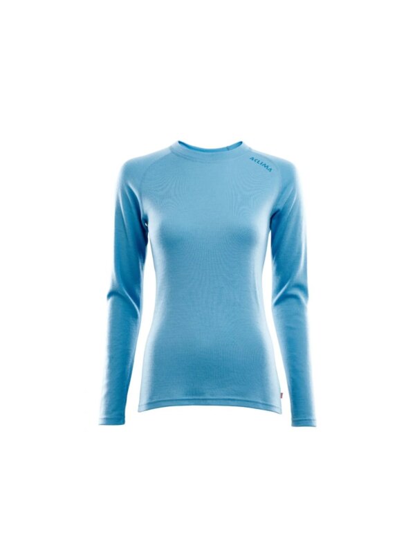 Aclima WarmWool Crewneck Women´s (Maat - 2XL, Kleur - Azure Blue)