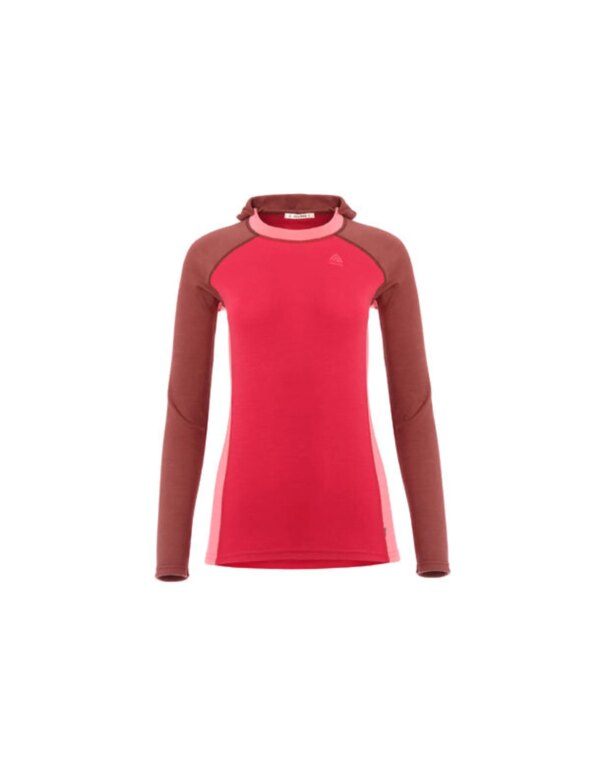 Aclima WarmWool Hoodsweater V2 Women´s (Maat - S, Kleur - Spiced Apple/Jester Red/Spiced Coral)