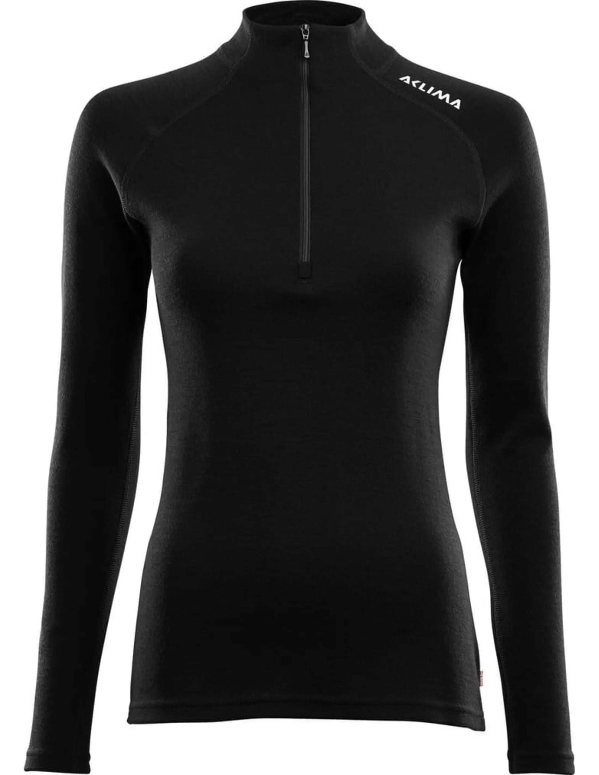 Aclima WarmWool Mockneck Women’s (Maat – L, Kleur – Jet Black)