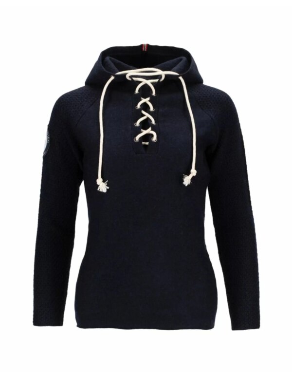 Amundsen Boiled Hoodie Laced Dames (Maat - M, Kleur - Faded Navy)