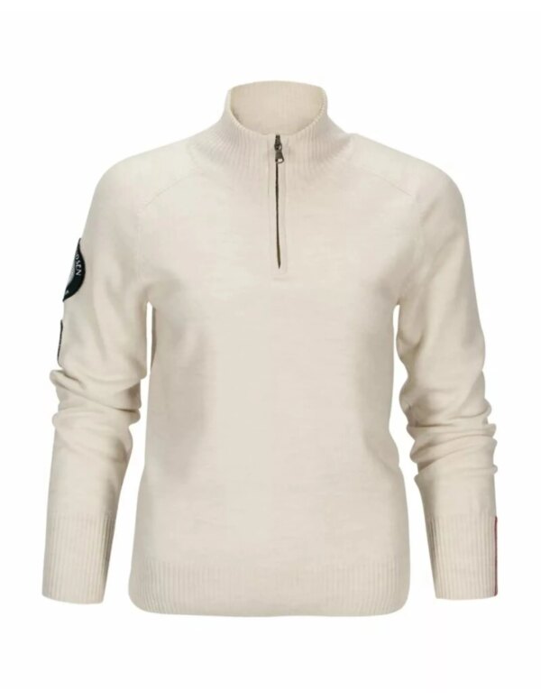 Amundsen Peak Half Zip Dames (Maat - S, Kleur - Oatmeal)