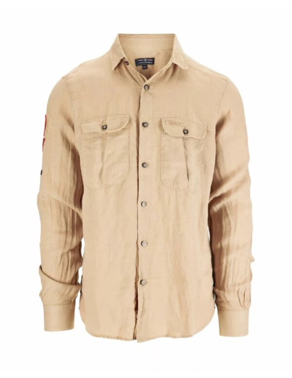 Amundsen Safari Linen Shirt Mens (Maat - XL, Kleur - Desert)
