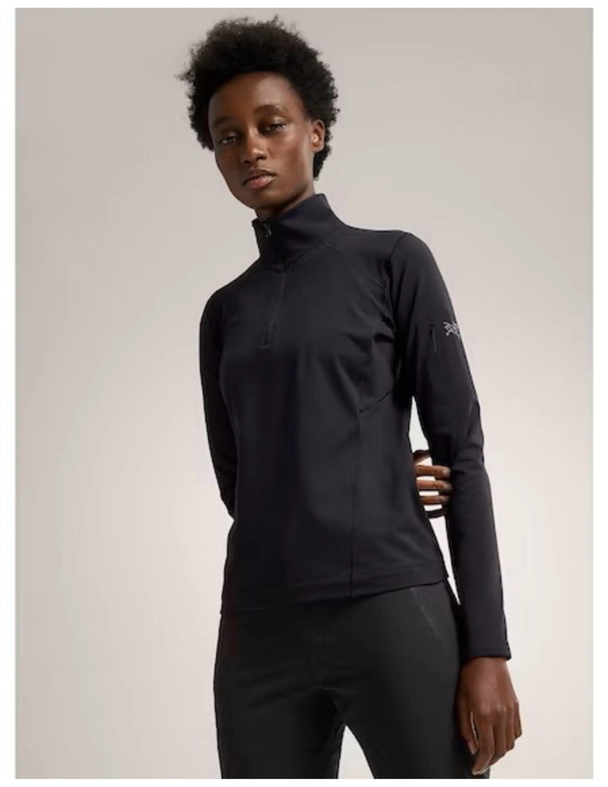 Arc’teryx Rho Zip Neck Women’s (Maat – XL, Kleur – Black.)