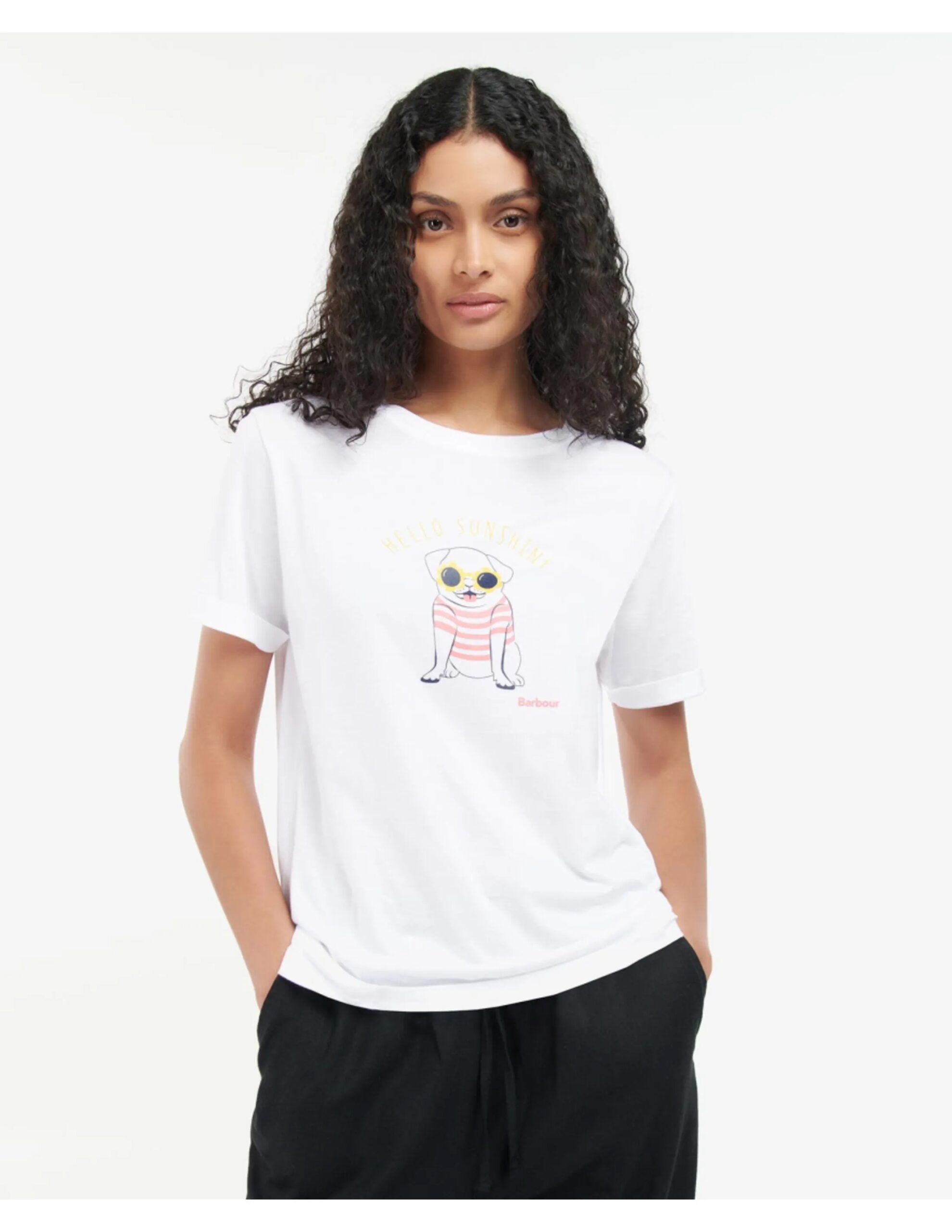 Barbour Addison Tee (Maat – 14, Kleur – White)