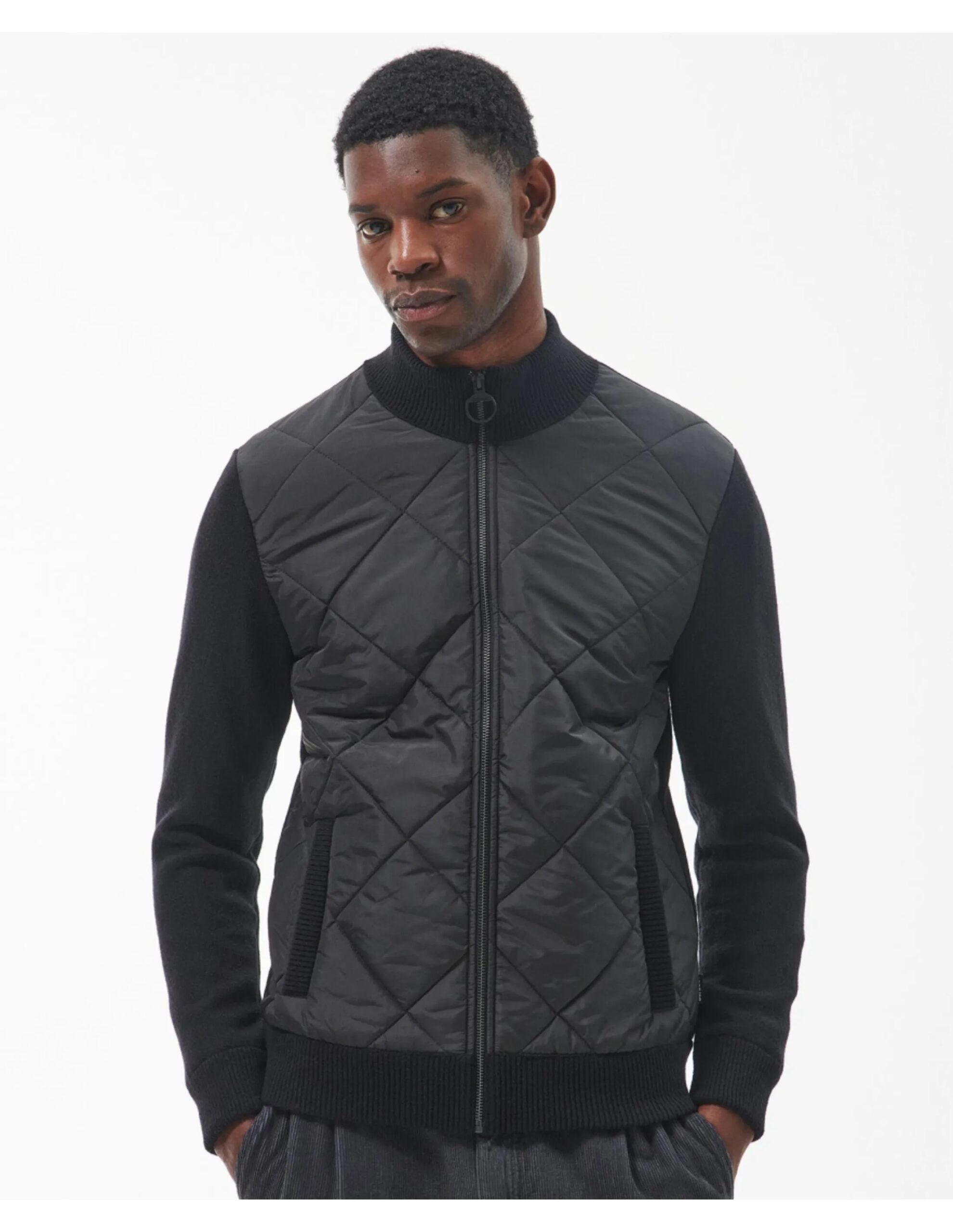 Barbour Arch Diamond Quilted Jumper (Maat – L, Kleur – Black)