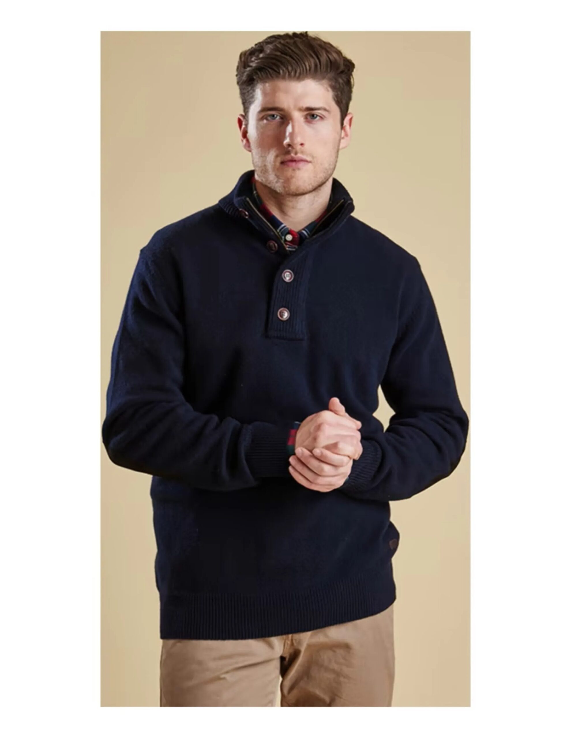 Barbour Essential Patch Half Zip (Maat – XL, Kleur – Navy)