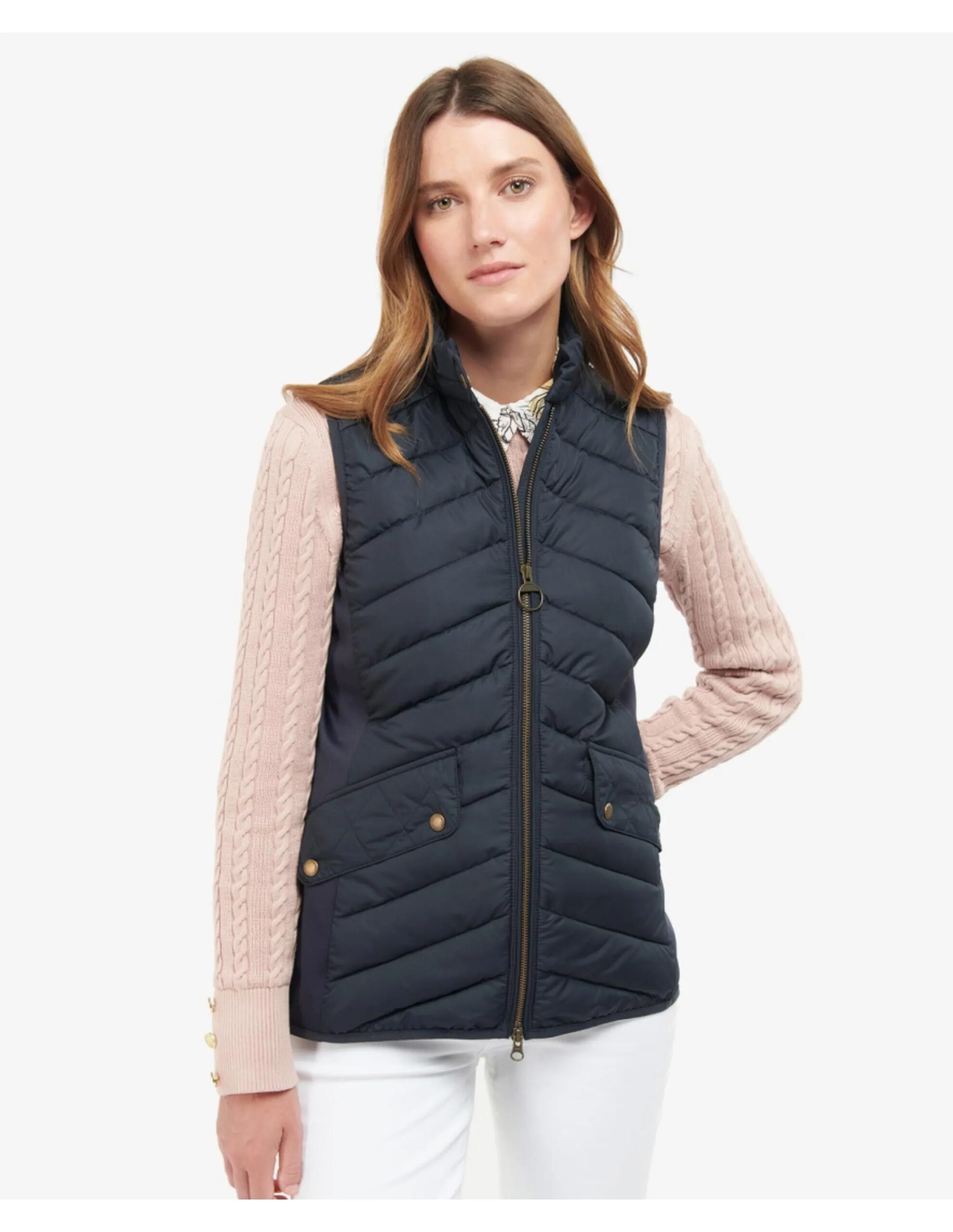 Barbour Stretch Cavalry Gilet (Maat – 12, Kleur – Dk Navy/Dk Navy Marl)