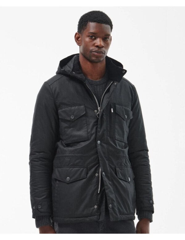 Barbour Winter Sapper Wax Jacket (Maat - S, Kleur - Black/Black Slate)
