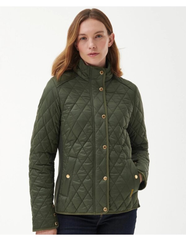Barbour Yarrow Quilted Jacket Women´s (Maat - 16, Kleur - Olive/Rose Garden Floral)