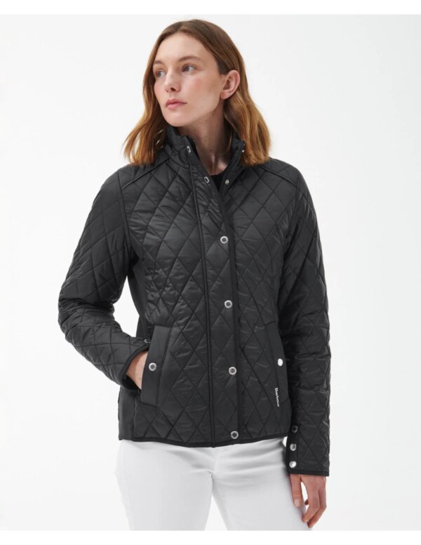 Barbour Yarrow Quilted Jacket Women´s (Maat - 14, Kleur - Black/Rose Garden Floral)
