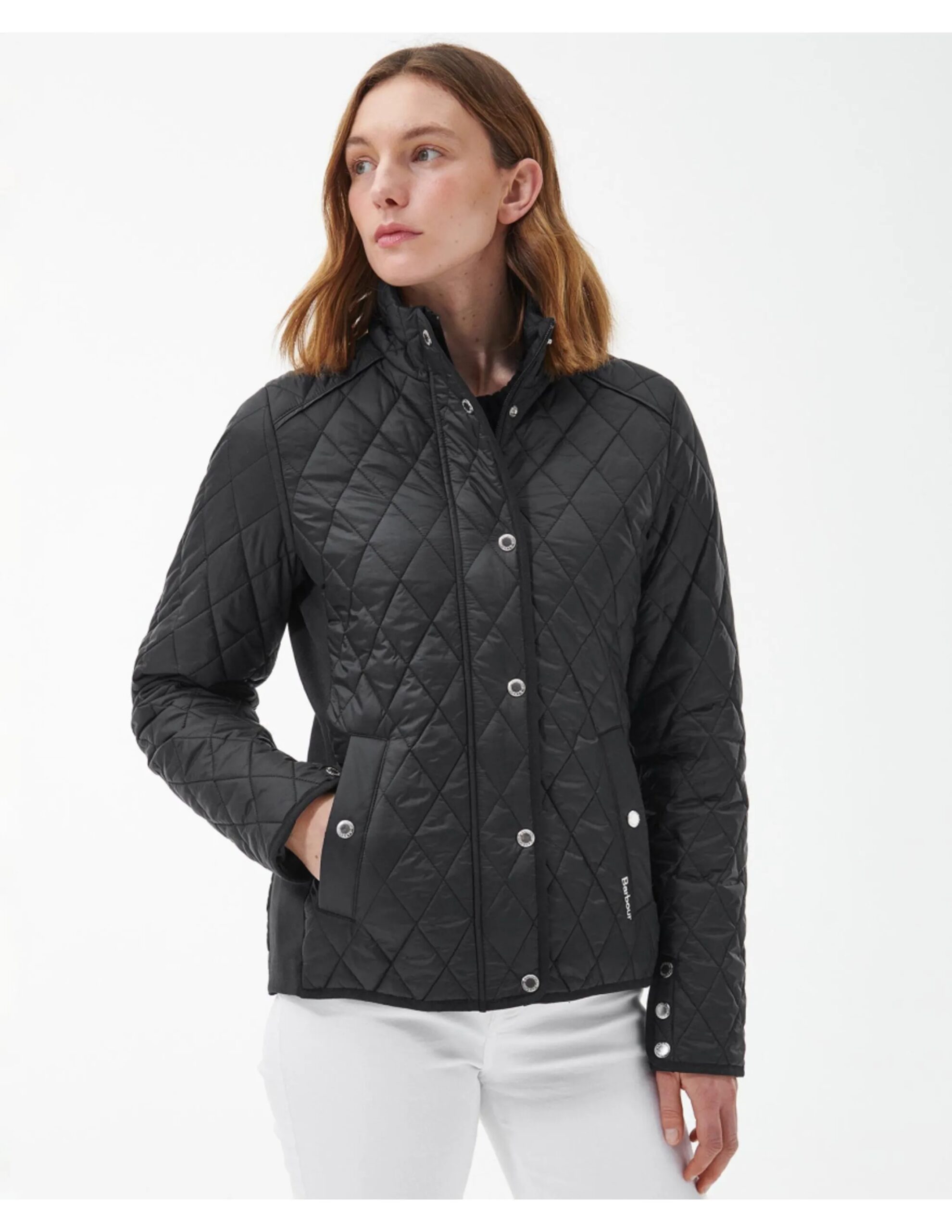 Barbour Yarrow Quilted Jacket Women´s (Maat – 18, Kleur – Black/Rose Garden Floral)