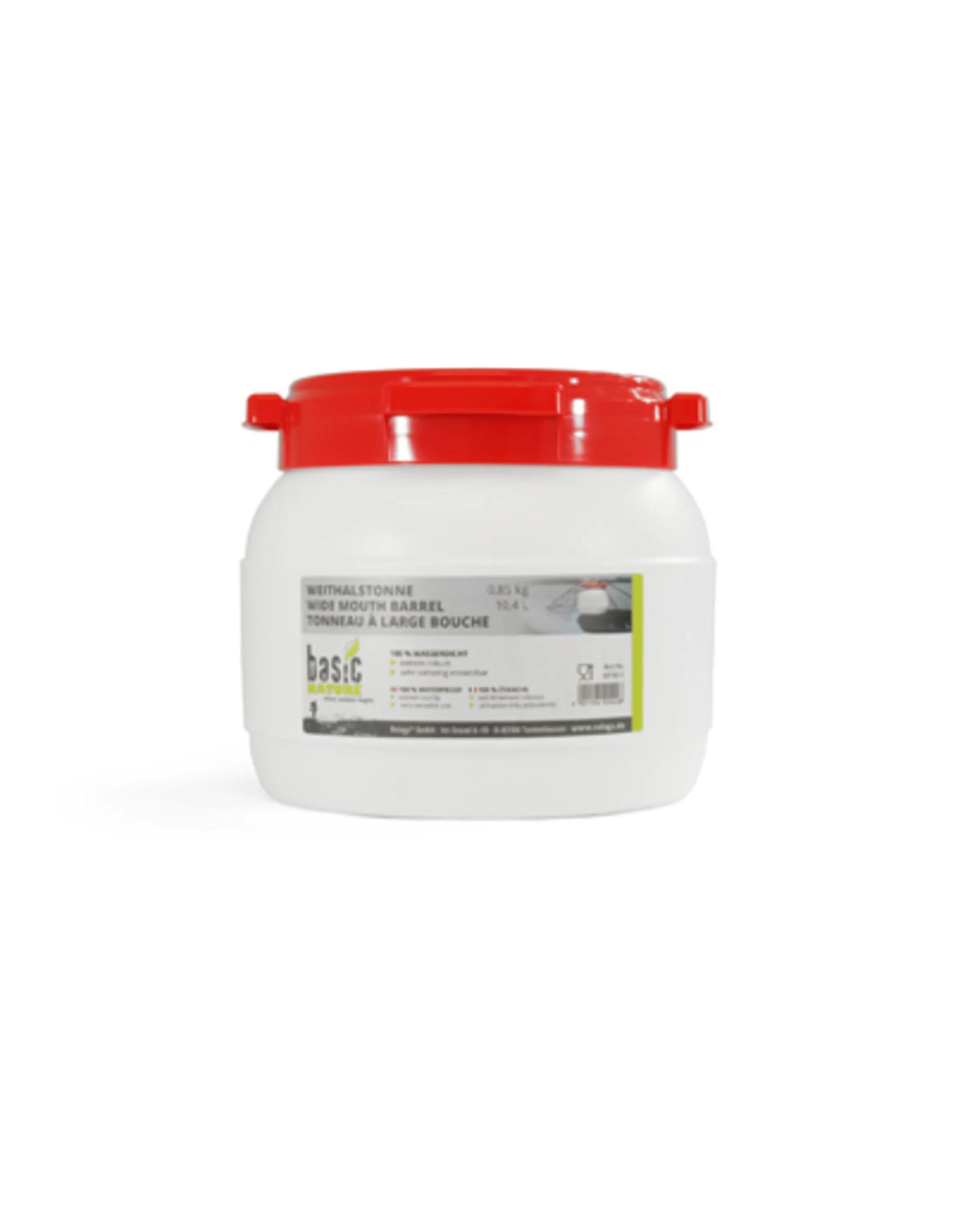 Basic Nature Vat Met Deksel (Maat – 10,4 l, Kleur – Wit)