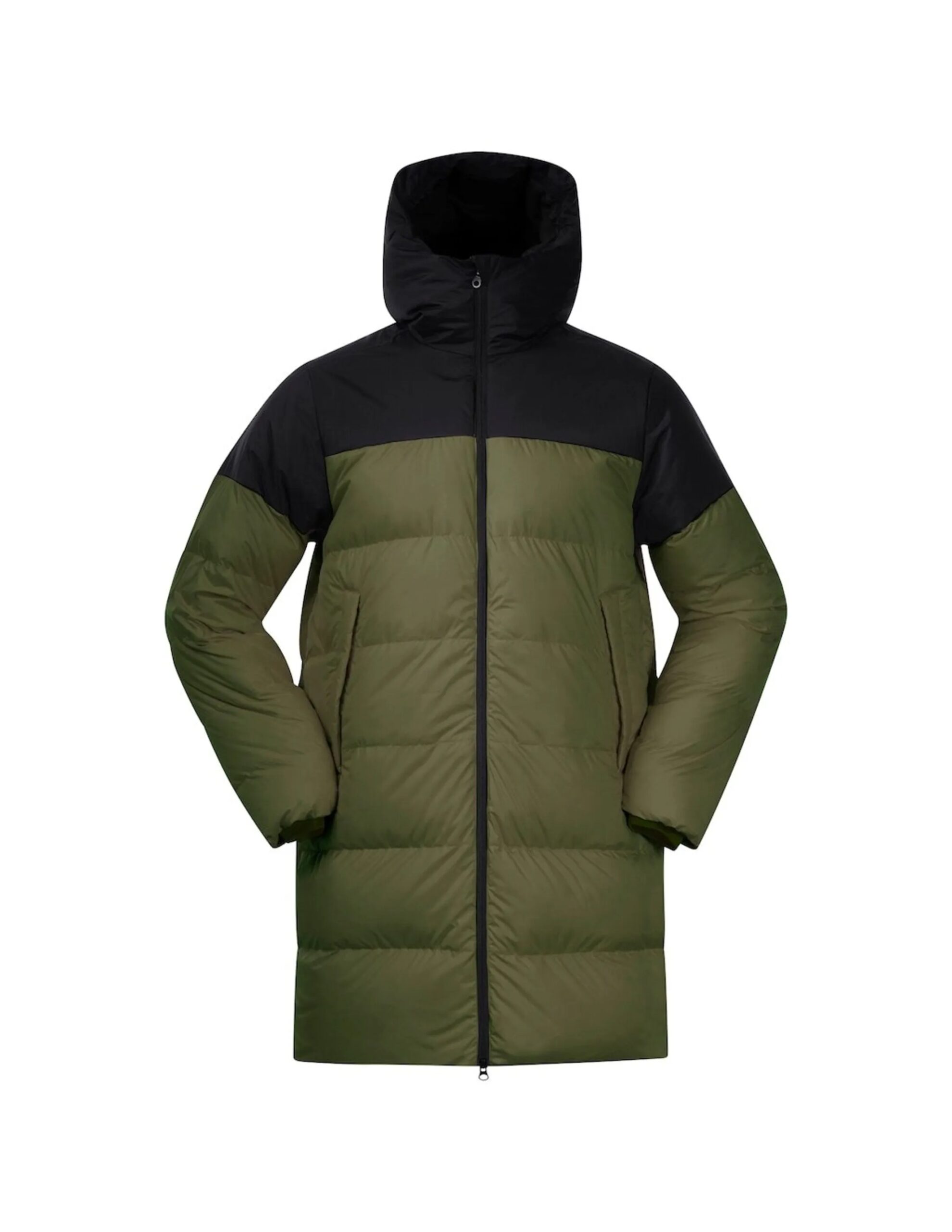 Bergans Oslo Urban Down Parka U (Maat – M, Kleur – Dark Olive Green/Black)