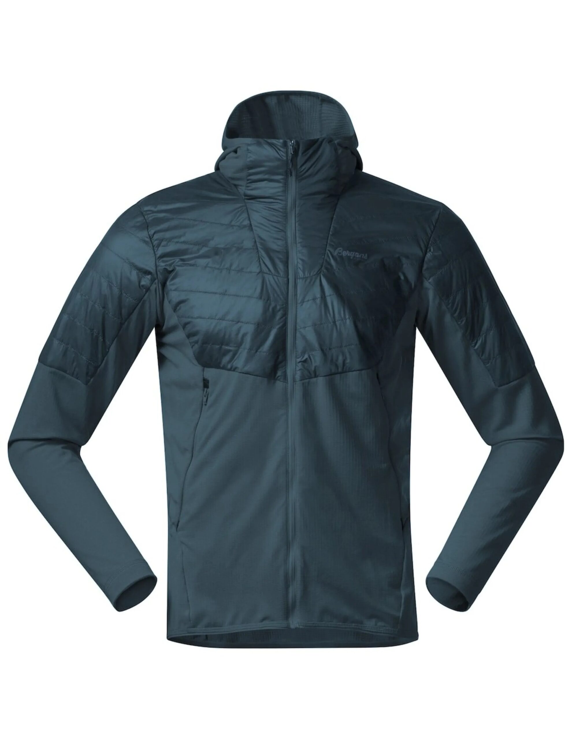 Bergans Senja Midlayer Hood Jacket Men (Maat – L, Kleur – Orion blue)