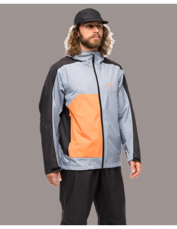 Bergans Vaagaa Light 3L Shell Jacket Men (Maat - XL, Kleur - Husky Blue/Black/Faded Orange)