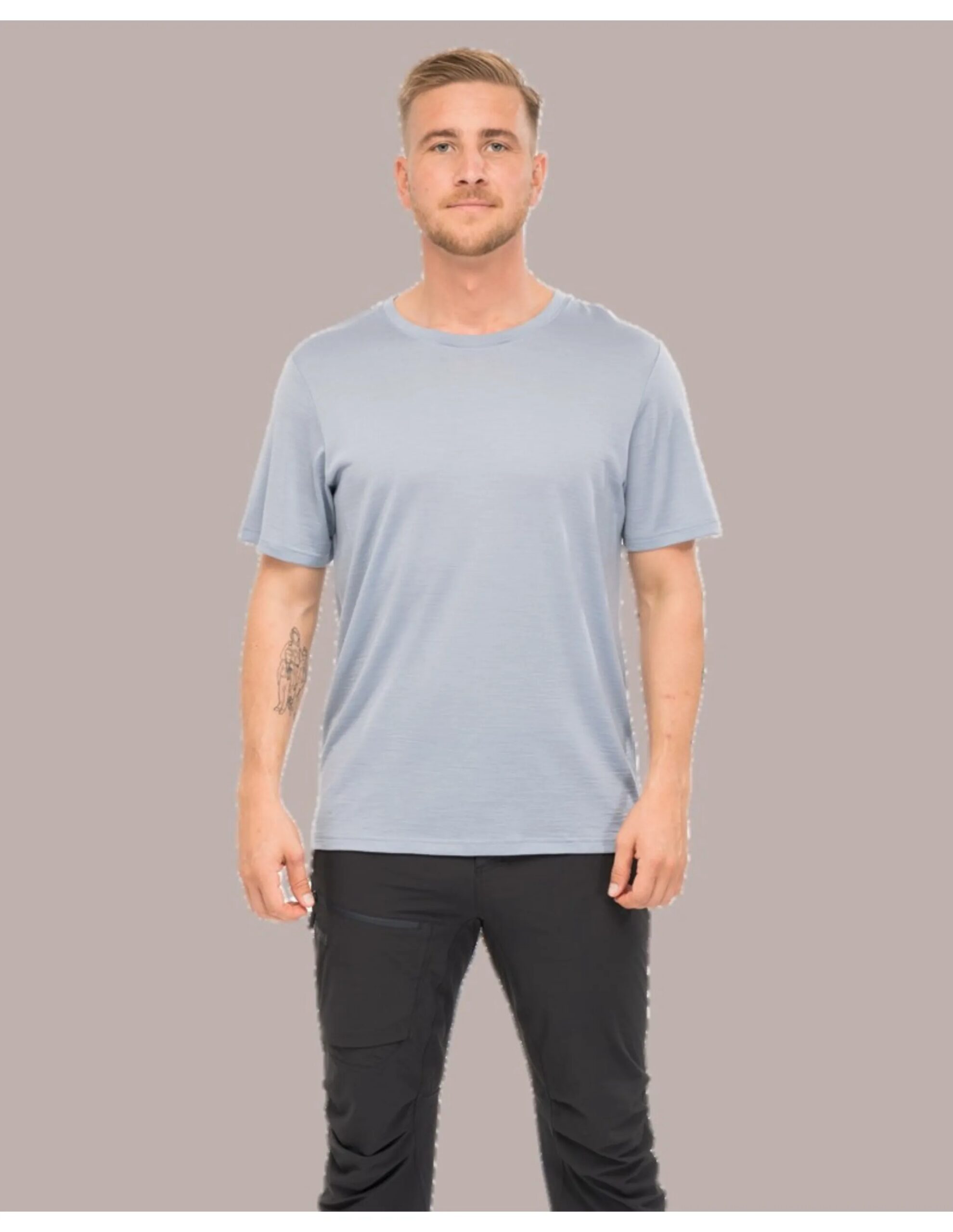 Bergans Whenever Merino Tee Men (Maat – XXL, Kleur – Husky Blue)