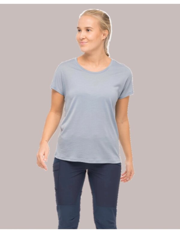 Bergans Whenever Merino Tee Women (Maat - XL, Kleur - Husky Blue)
