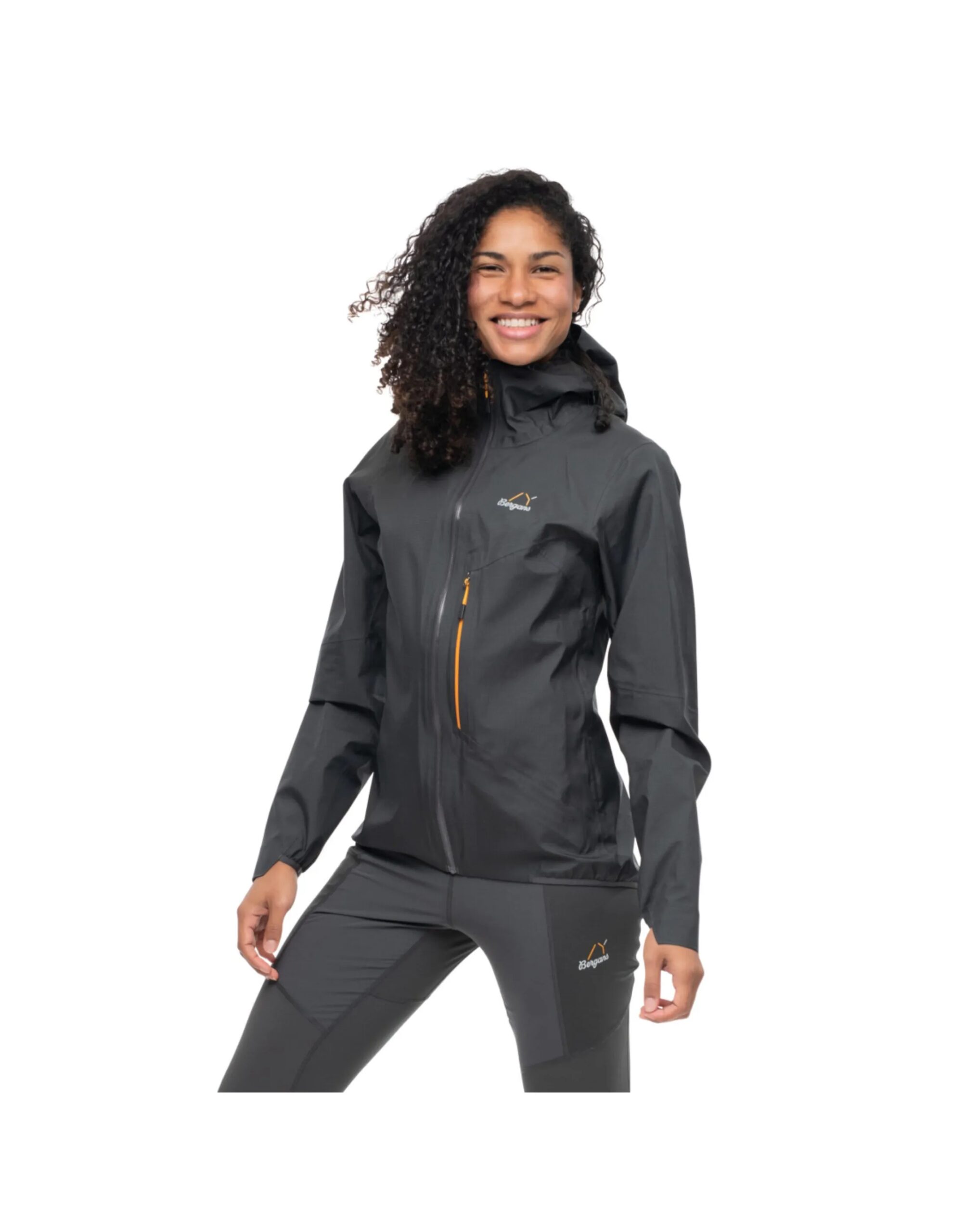 Bergans Y LightLine Air 3L Shell Jacket Dames (Maat – S, Kleur – Dark Shadow Grey)