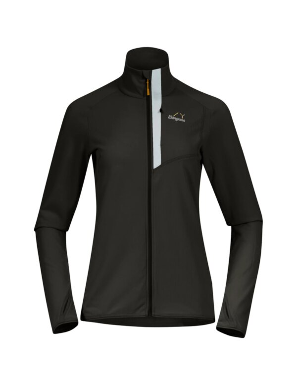 Bergans Y LightLine Essence Midlayer Jacket Women (Maat - XS, Kleur - Dark Shadow Grey/Pearl Grey)