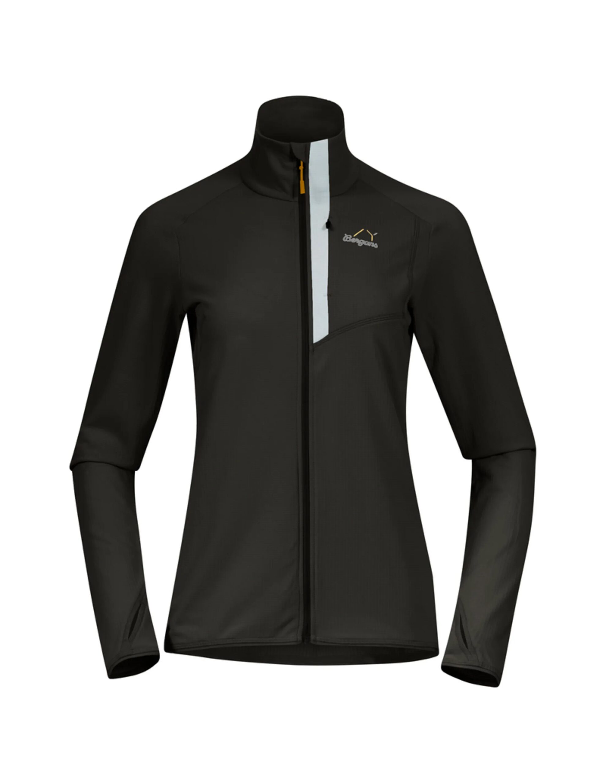 Bergans Y LightLine Essence Midlayer Jacket Women (Maat – XS, Kleur – Dark Shadow Grey/Pearl Grey)