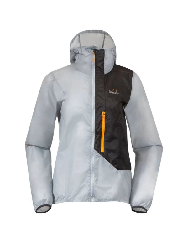 Bergans Y LightLine Pure Windbreaker Jacket Women (Maat - L, Kleur - Pearl Grey/Dark Shadow Grey)