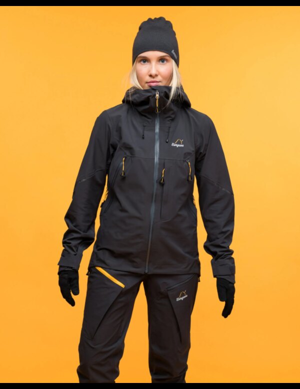 Bergans Y MountainLine Hybrid Softshell Jacket Women´s (Maat - S, Kleur - Dark Shadow Grey)