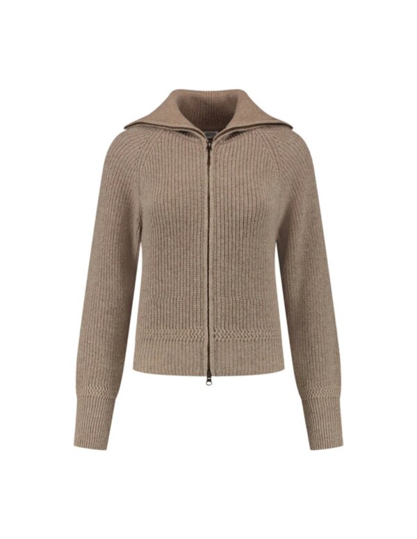 Blue Loop W Essential Nautic Cardigan (Maat - L, Kleur - Mid Beige)