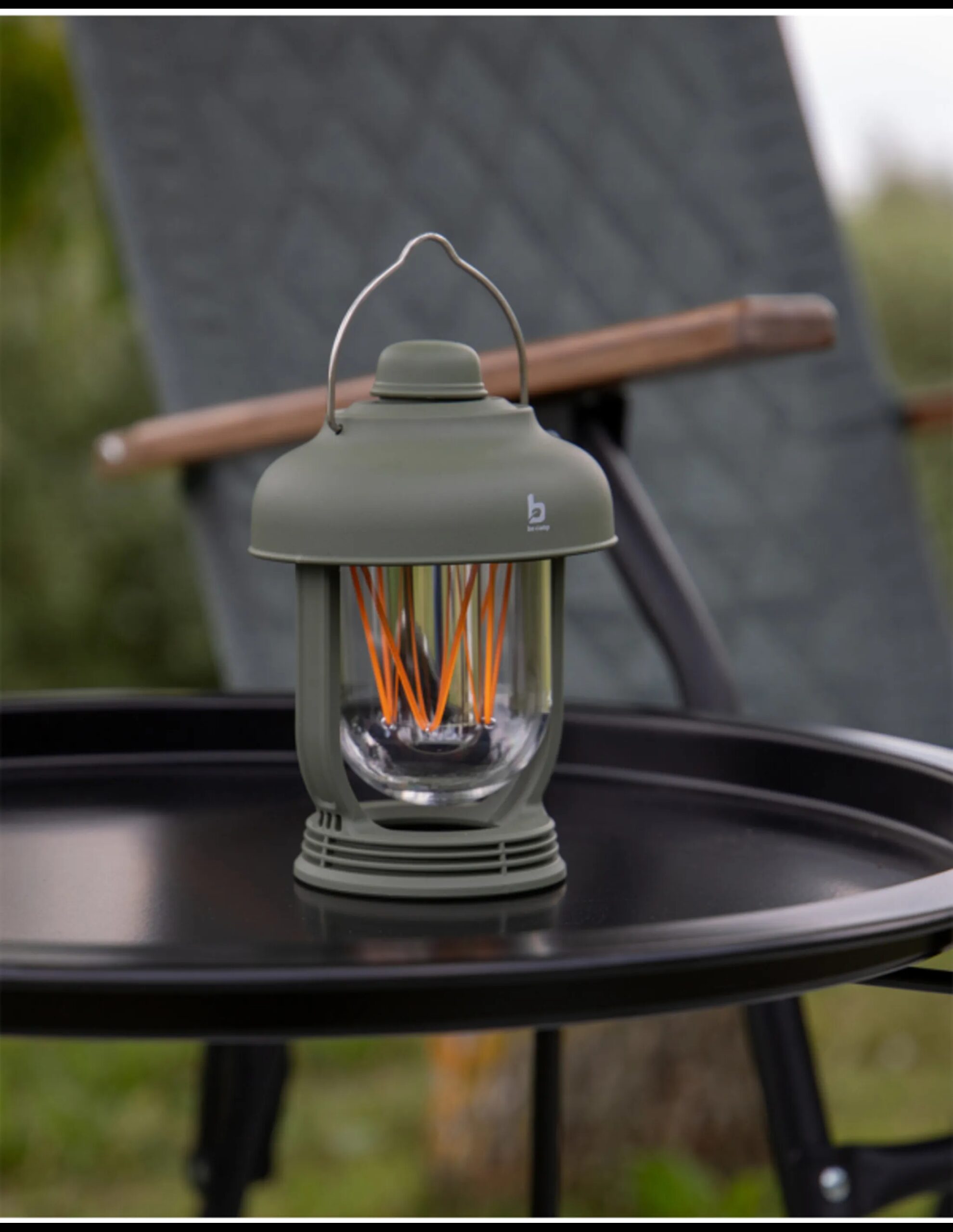 Bo-Camp Industrial Collection Tafellantaarn Dekalb (Maat – OS, Kleur – Groen)