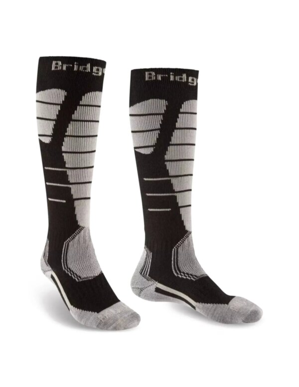 Bridgedale Easy On Endurance Lange SKisokken Heren (Maat - L, Kleur - Black/grey)