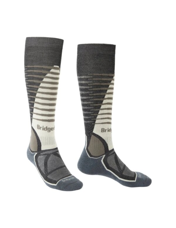 Bridgedale Midweight Merino Endurance Lange Skisokken Heren (Maat - L, Kleur - Graphite/Bungee)