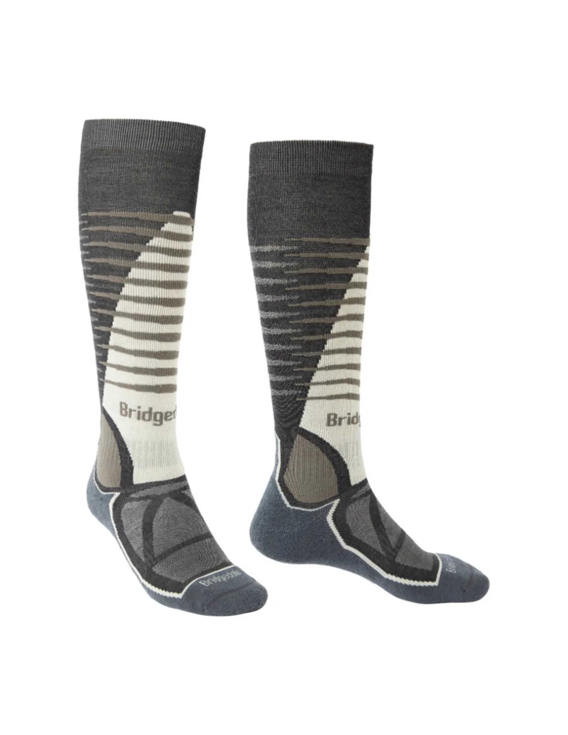 Bridgedale Midweight Merino Endurance Lange Skisokken Heren (Maat – L, Kleur – Graphite/Bungee)