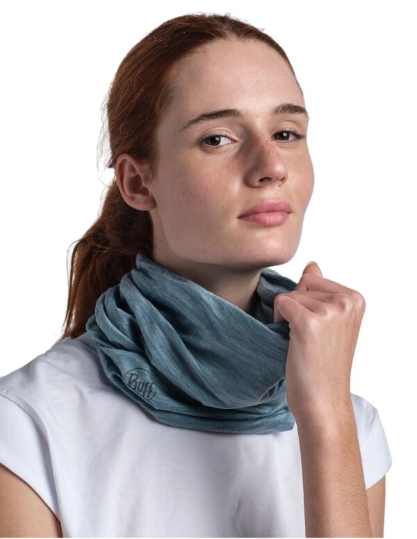 Buff Merino Lightweight Nekwarmer (Maat - OS, Kleur - Solid Pool)