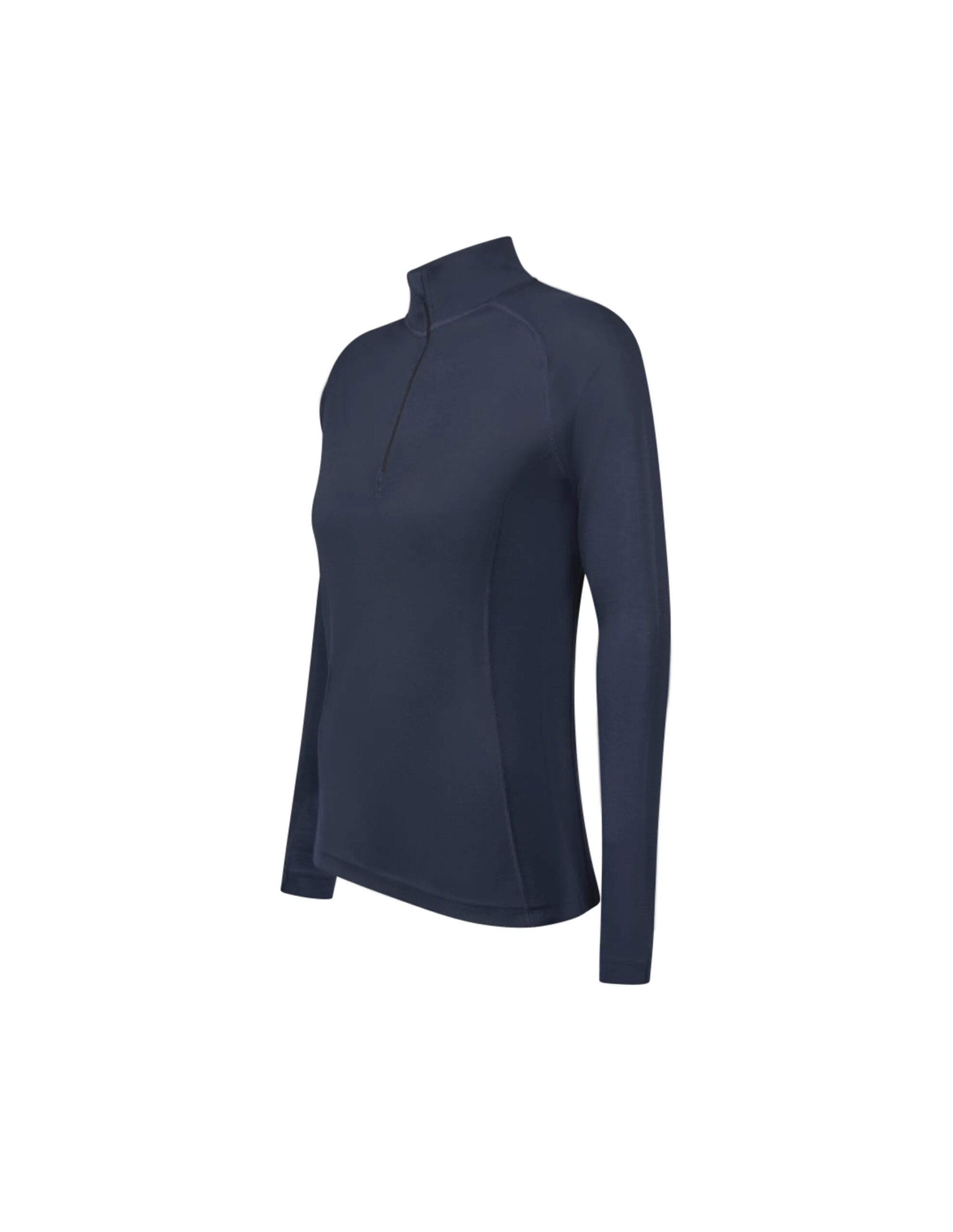 Carl Denig women’s 200 Merino Long Sleeves Half Zip (Maat – M, Kleur – Navy)