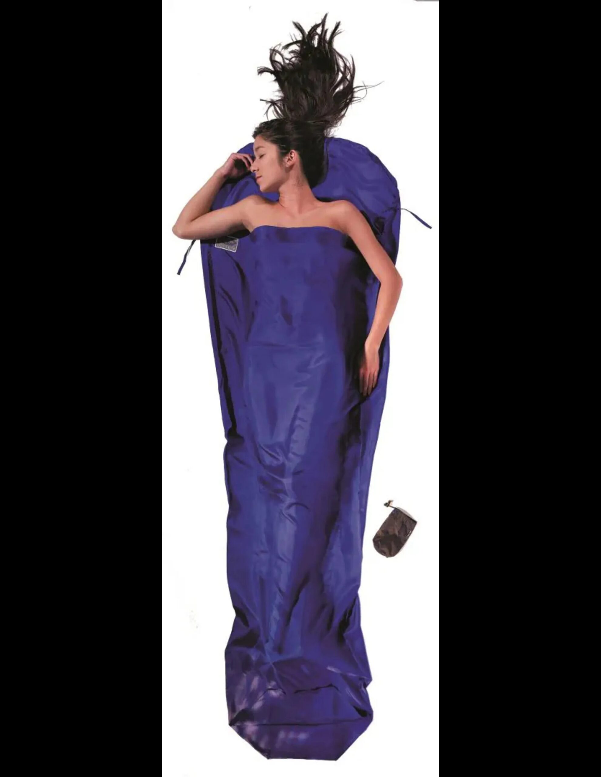 Cocoon Mummy Liner, 100% Silk (Kleur – Ultramarine blue)