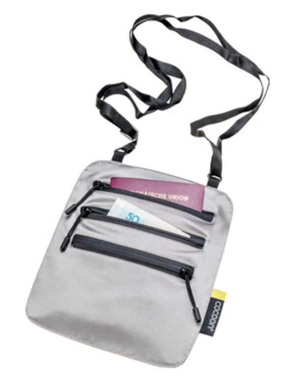 Cocoon Secret Neck Wallet - Silk (Kleur - Sand grey)