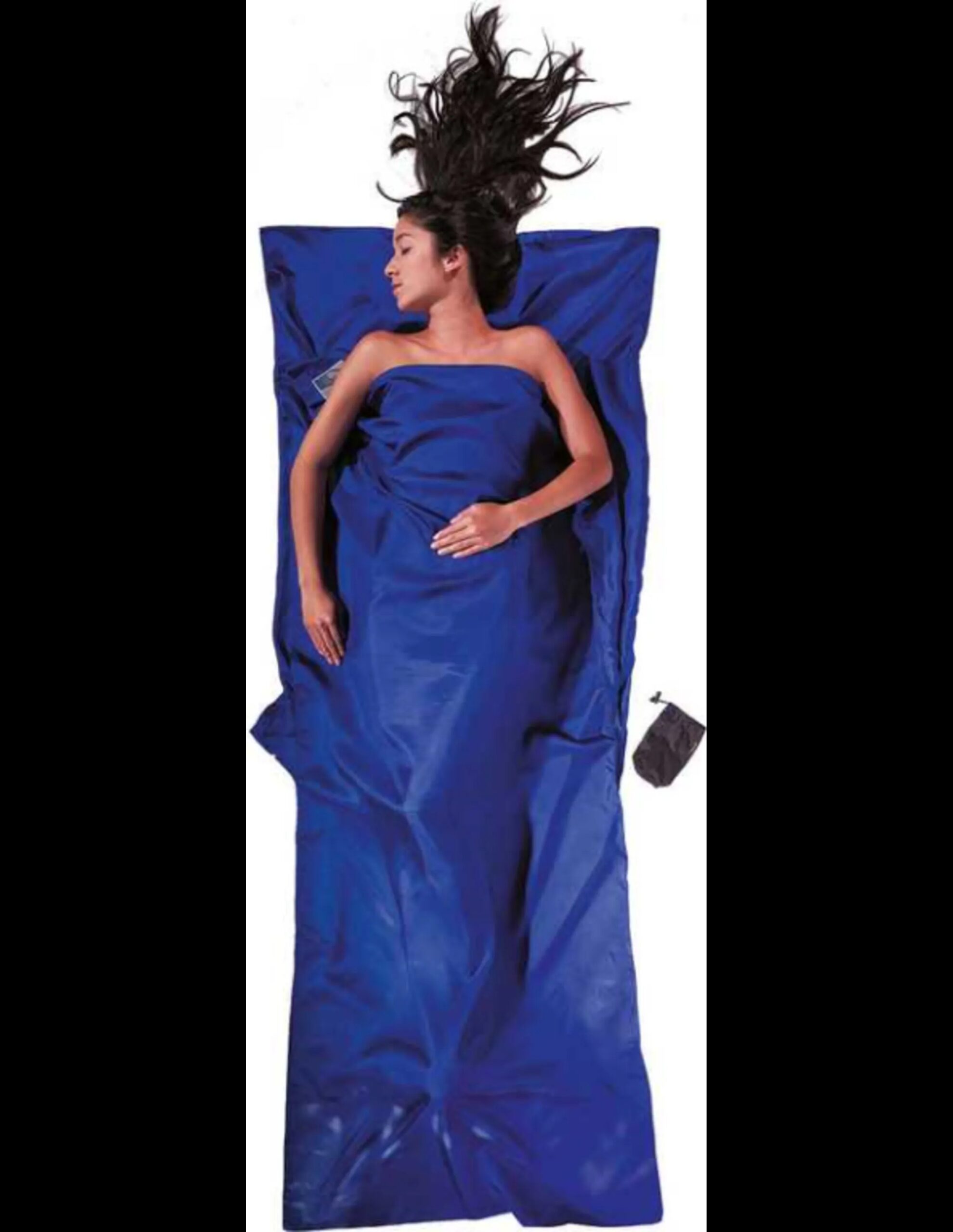Cocoon TravelSheet Silk (Maat – 220 x 90 cm, Kleur – Ultramarine blue)
