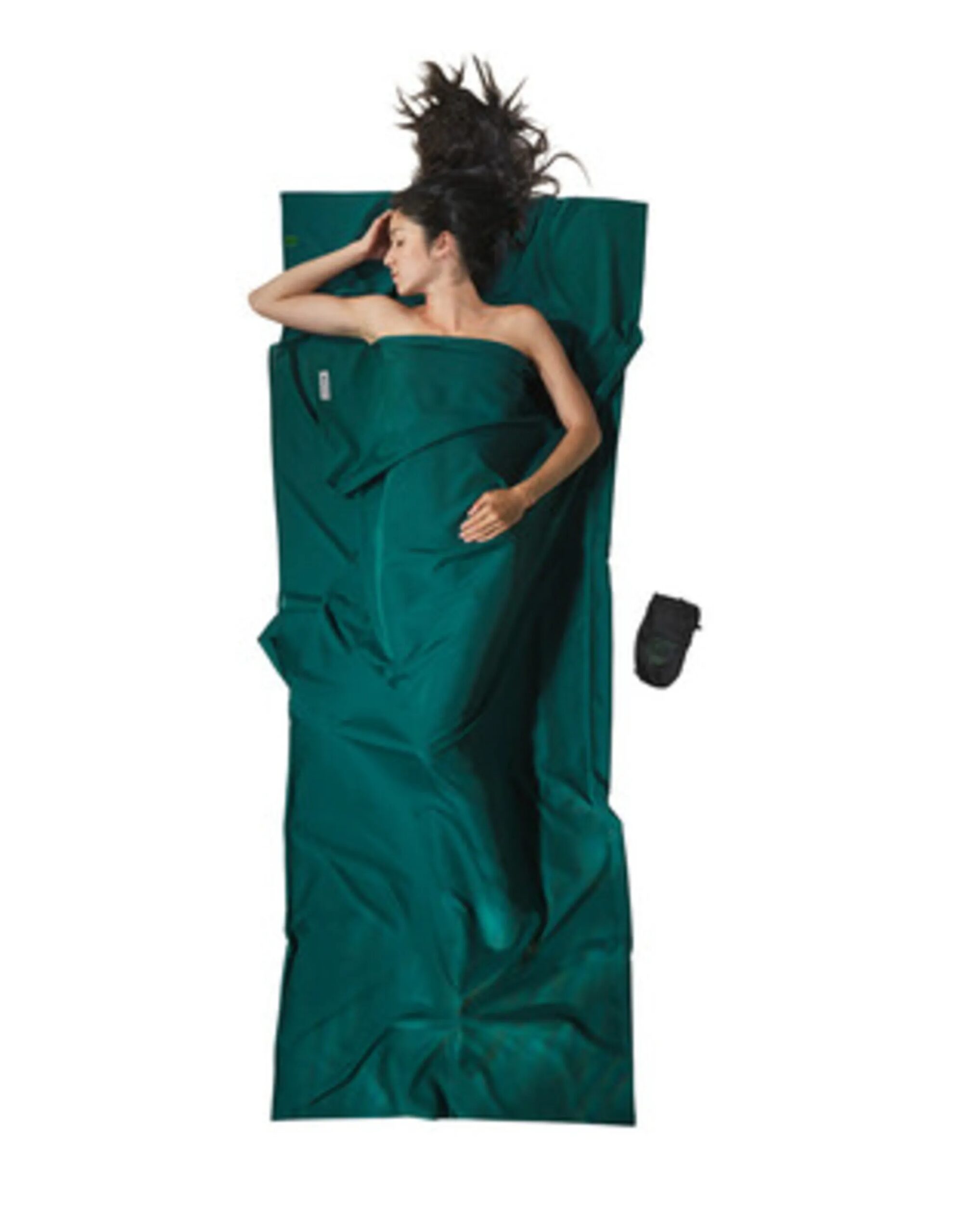 Cocoon Travelsheet, Microfiber (Maat – 220 x 90 cm, Kleur – Moss green)