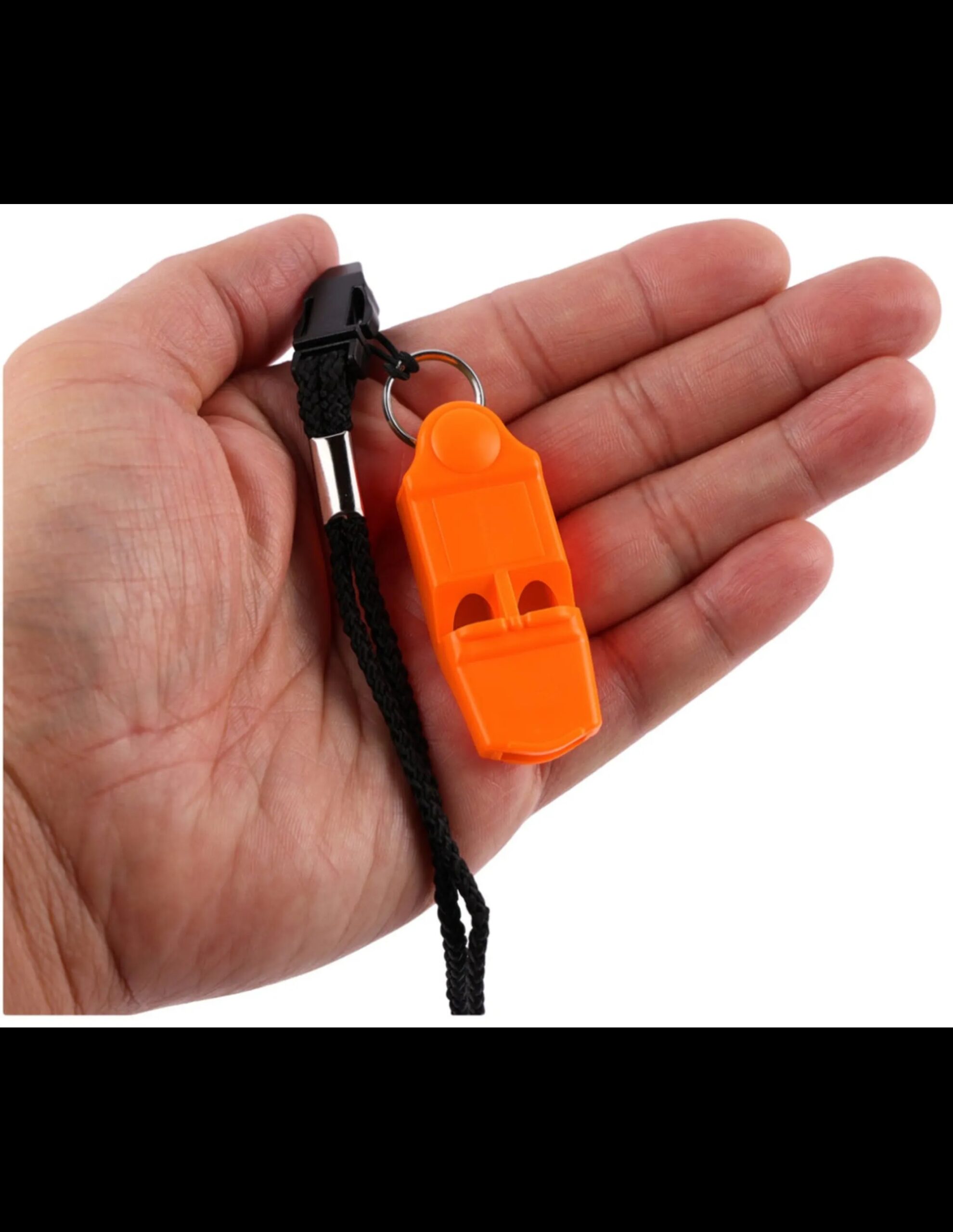 Coghlan’s Veiligheidsfluit met Draagkoord (Maat – OS, Kleur – Oranje)