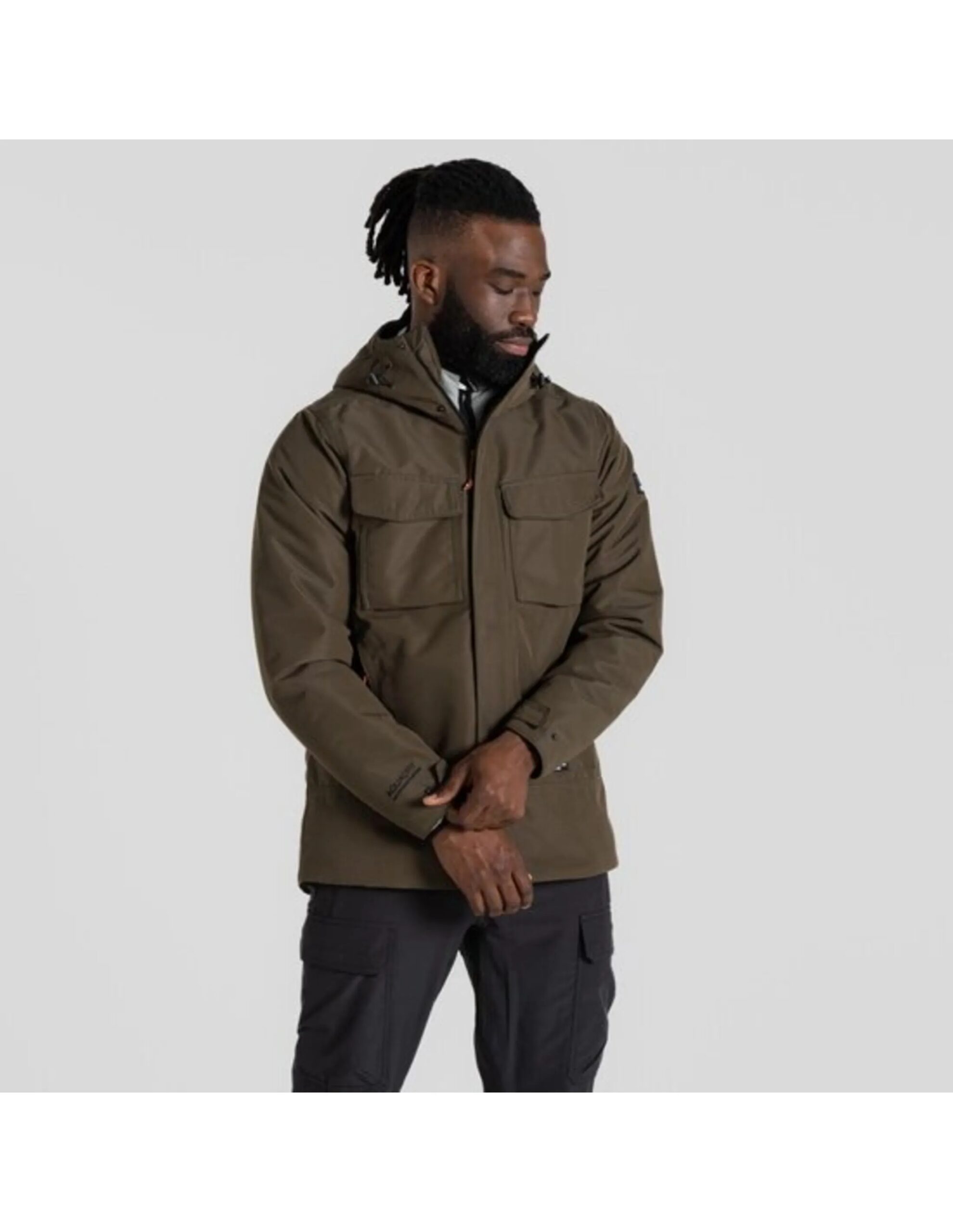 Craghoppers Men’s CO2 Renu Arche Waterproof Jacket (Maat – L, Kleur – Woodland Green)