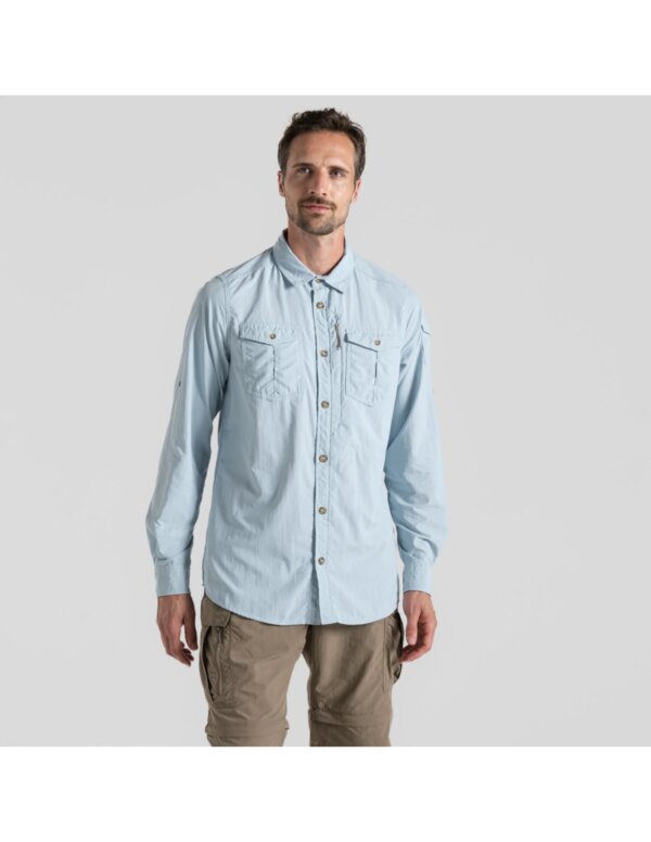 Craghoppers NosiLife Adventure LS Shirt III Heren (Maat - S, Kleur - Niagra Blue)