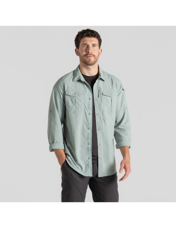 Craghoppers NosiLife Adventure LS Shirt III Heren (Maat - XL, Kleur - Lichen Green)