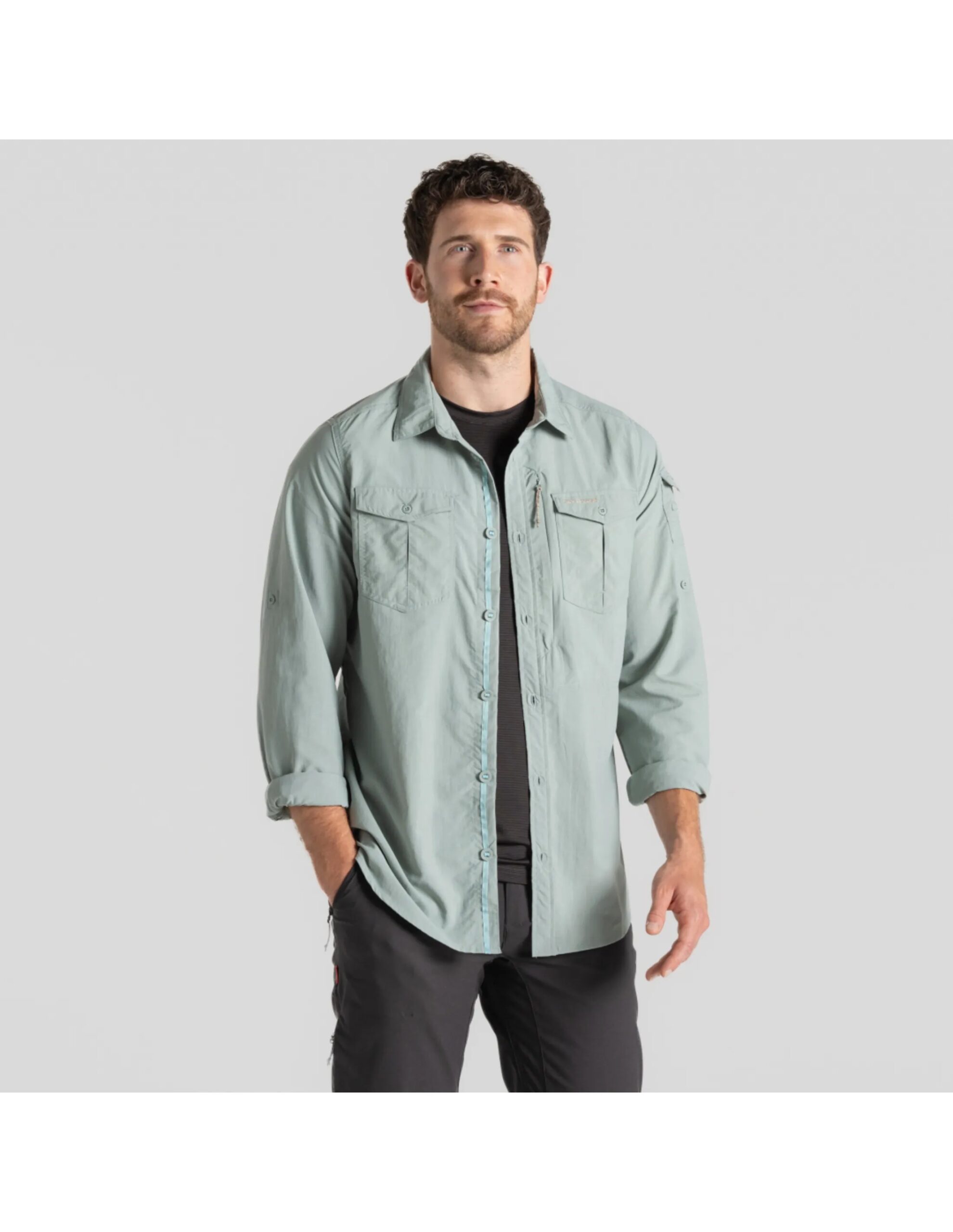Craghoppers NosiLife Adventure LS Shirt III Heren (Maat – XL, Kleur – Lichen Green)
