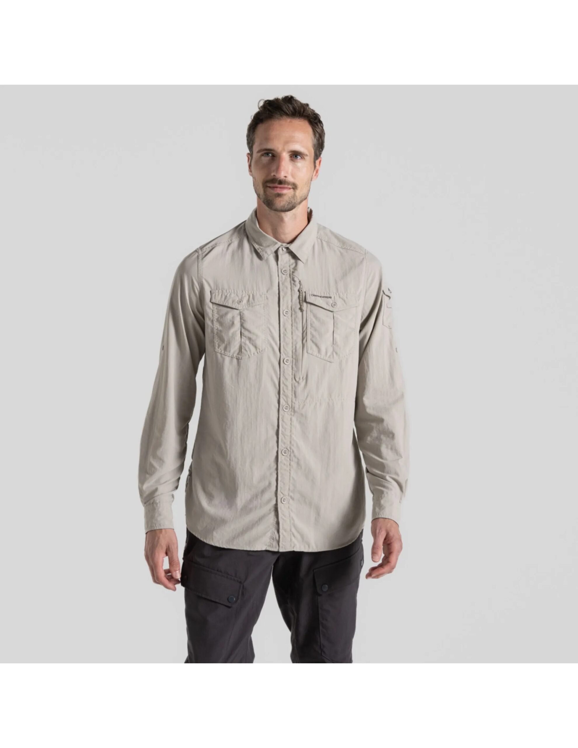 Craghoppers NosiLife Adventure LS Shirt III Heren (Maat – S, Kleur – Parchment)