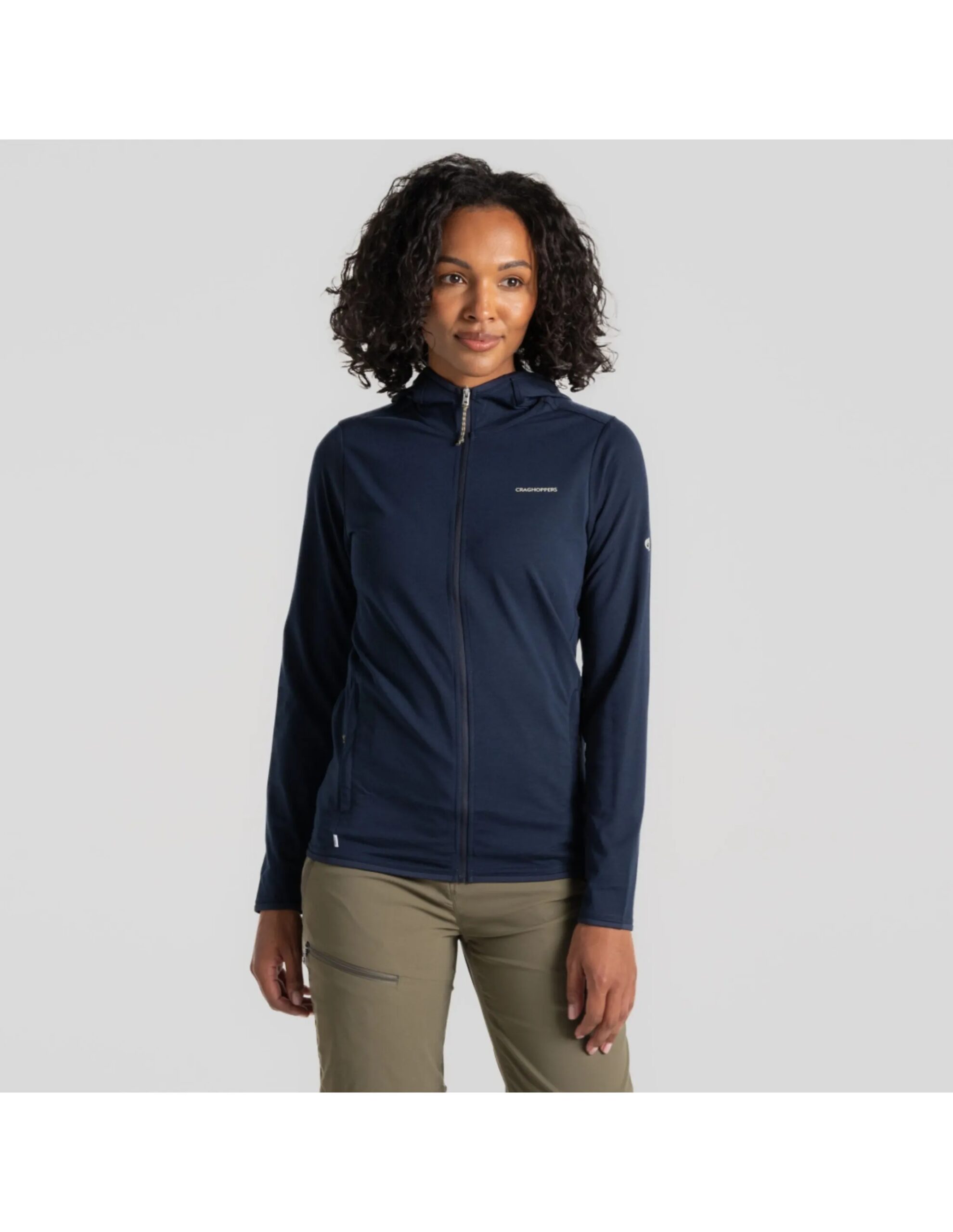 Craghoppers NosiLife Afia Hooded Jacket Dames (Maat – 14, Kleur – Blue Navy)