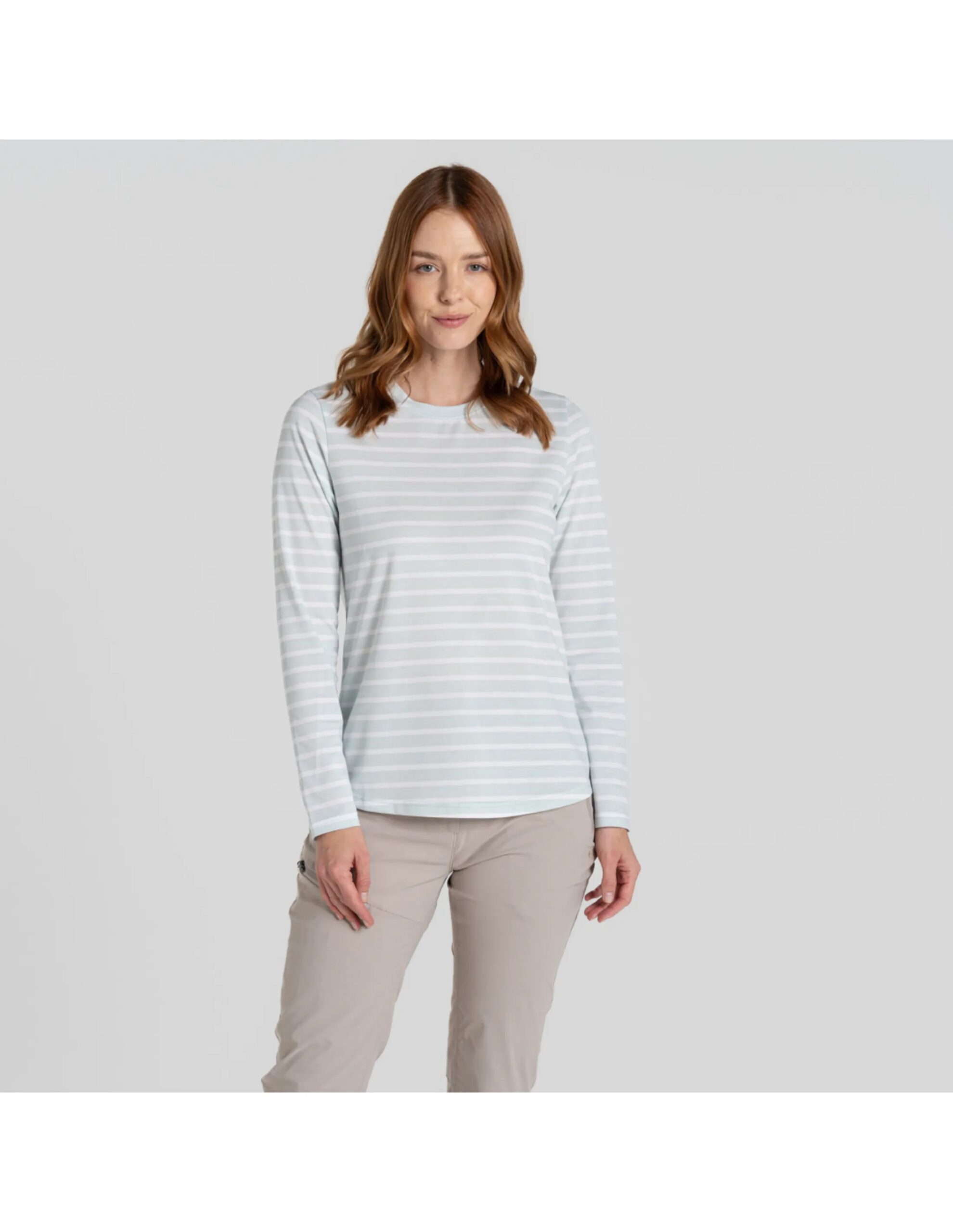 Craghoppers NosiLife Akona LS Top Dames (Maat – 10, Kleur – NimbusBluStp)
