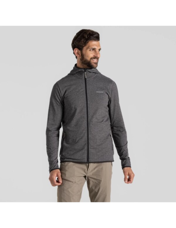 Craghoppers NosiLife Deft Hooded Jacket Heren (Maat - L, Kleur - Black Pepper Marl)